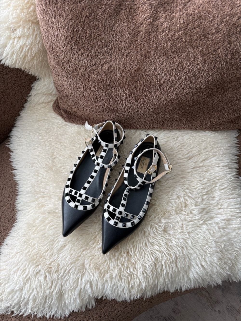 Valentino Garavani Rockstud Caged Ballet Flats